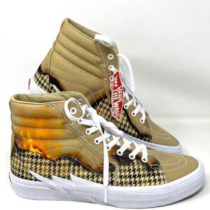 VANS Sk8-Hi Bolt Big Reveal Taos Taupe Men High Top Canvas Sneakers Size 9 NWB